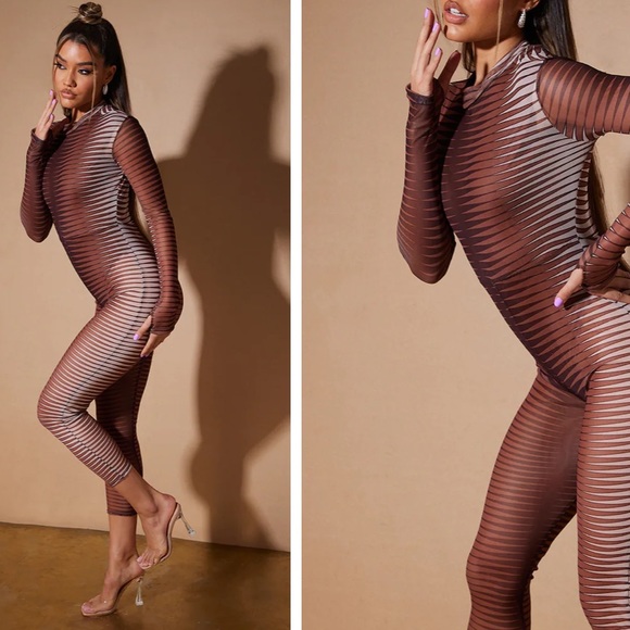 PLT Mesh Full Body Jumpstuit - Picture 2 of 2